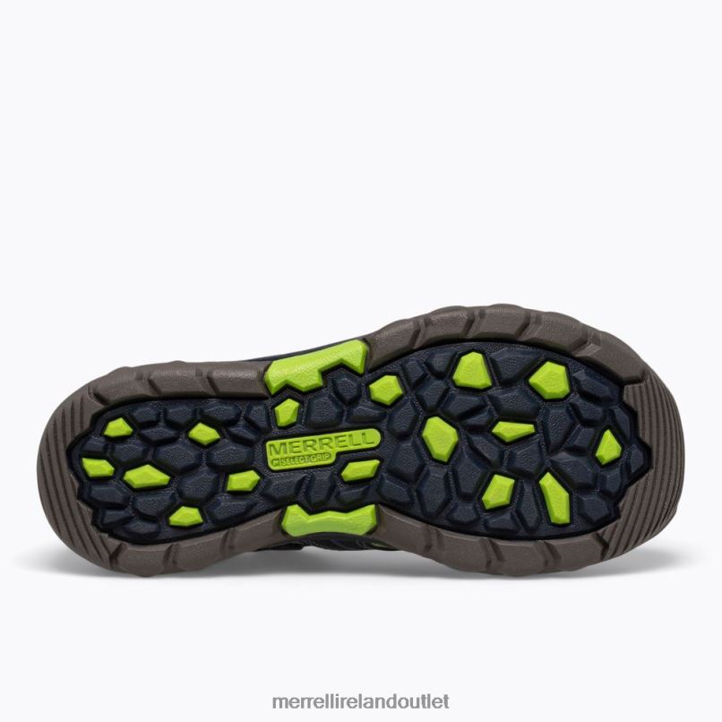 Merrell Hydro Sandal (MC53375) Kids LTPDN1408 Shoes Navy / Green