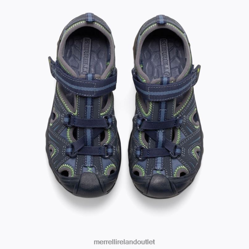 Merrell Hydro Sandal (MC53375) Kids LTPDN1408 Shoes Navy / Green