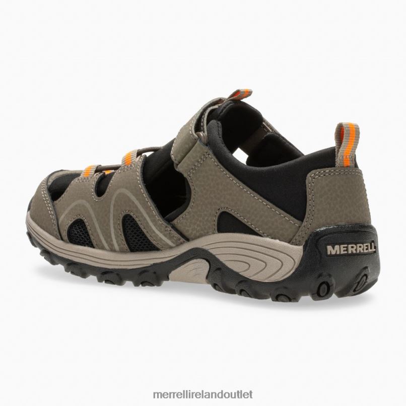 Merrell Hydro Teton Sandal (MK262021) Kids LTPDN1486 Shoes Gunsmoke