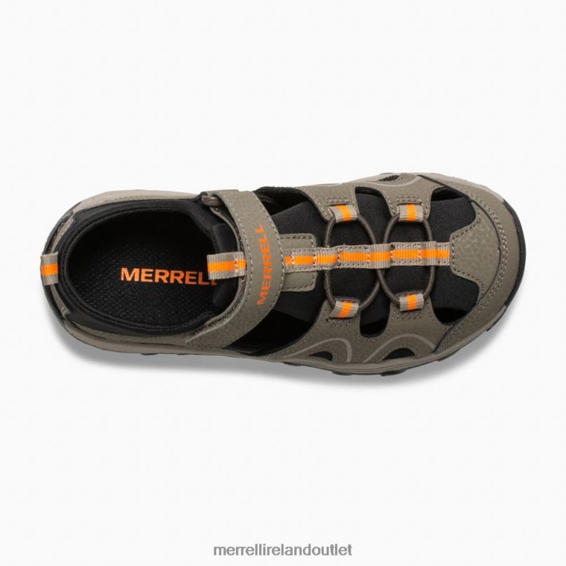 Merrell Hydro Teton Sandal (MK262021) Kids LTPDN1486 Shoes Gunsmoke