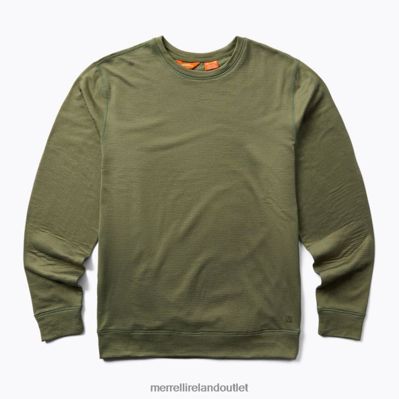 Merrell Geotex Crew (JMF26576-327) Men LTPDN287 Clothes Dusty Olive Heather