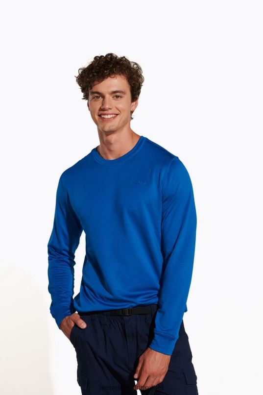 Merrell Geotex Crew (JMF26576-352) Men LTPDN768 Clothes Blue