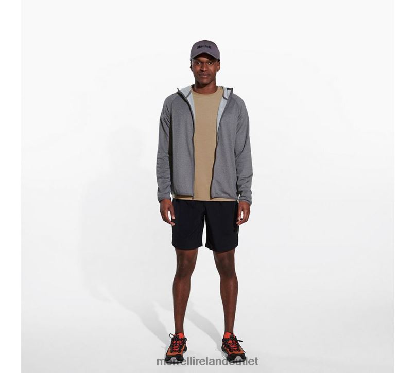 Merrell Geotex Full Zip Hoodie (JMS26325-059) Men LTPDN550 Clothes Rock Heather