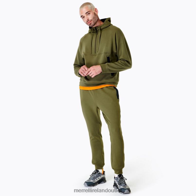 Merrell Momentum Hoody (JMS26762-326) Men LTPDN159 Clothes Dusty Olive