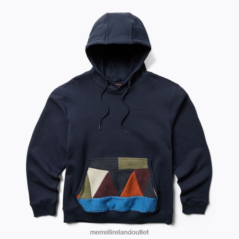 Merrell Scrap Pullover Hoody (JMS26641-353) Men LTPDN558 Clothes Navy
