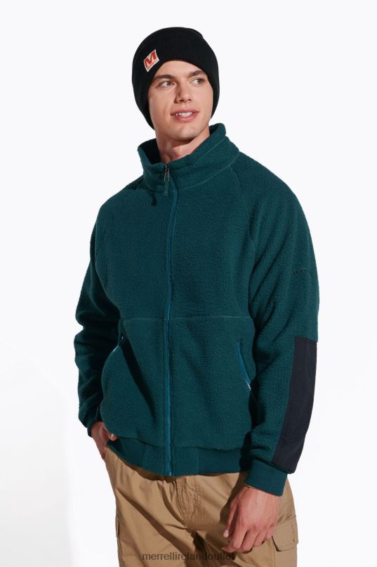 Merrell Sherpa Full Zip (JMF26572-325) Men LTPDN568 Clothes Sea Moss