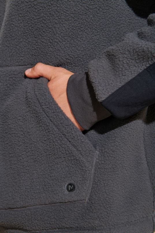 Merrell Sherpa Hoody (JMF26573-101) Men LTPDN542 Clothes Asphalt