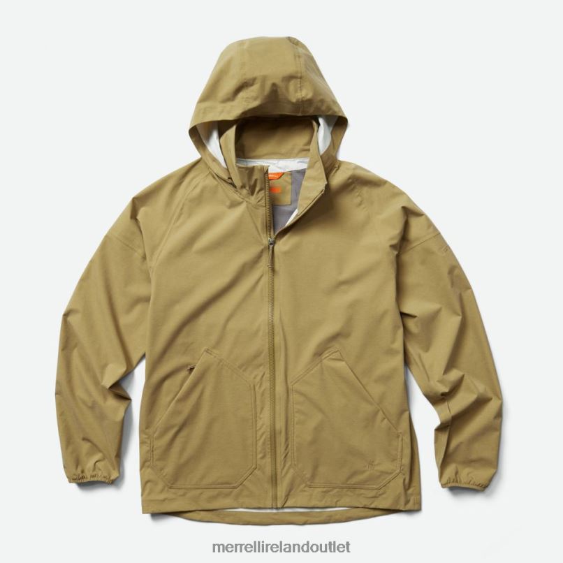 Merrell Alpine Packable Rain Shell (JMS26321-169) Men LTPDN703 Clothes Elmwood Heather