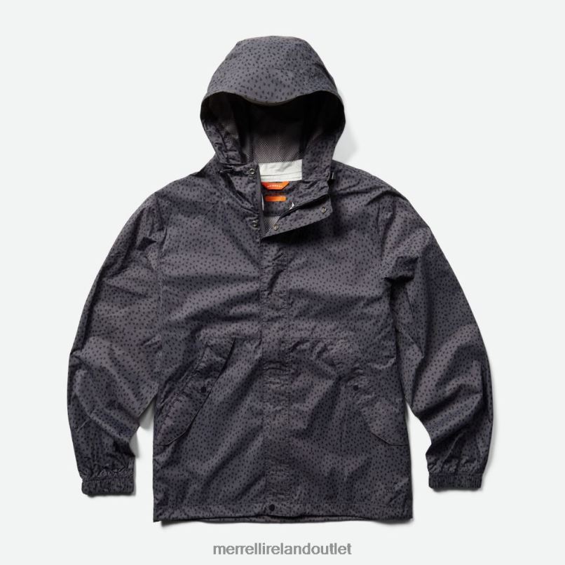 Merrell Fallon Rain Shell (JMS26320-935) Men LTPDN475 Clothes Asphalt Mini Mountain