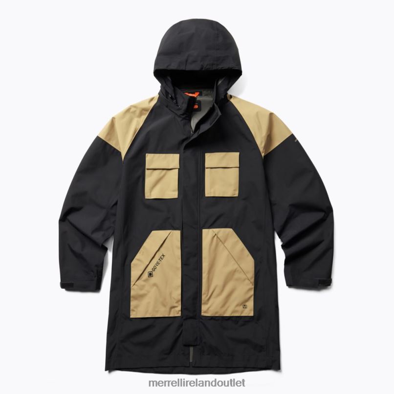Merrell GORE-TEX Cargo Pocket Parka (JMF26677-010) Men LTPDN796 Clothes Black