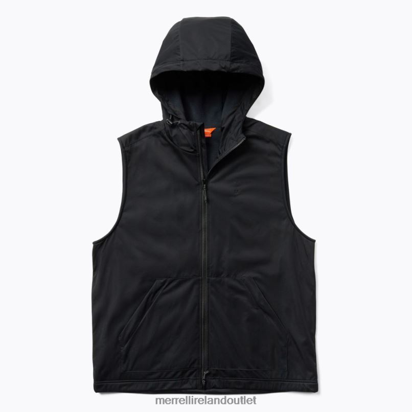 Merrell Whisper Hooded Vest (JMS26863-010) Men LTPDN595 Clothes Black