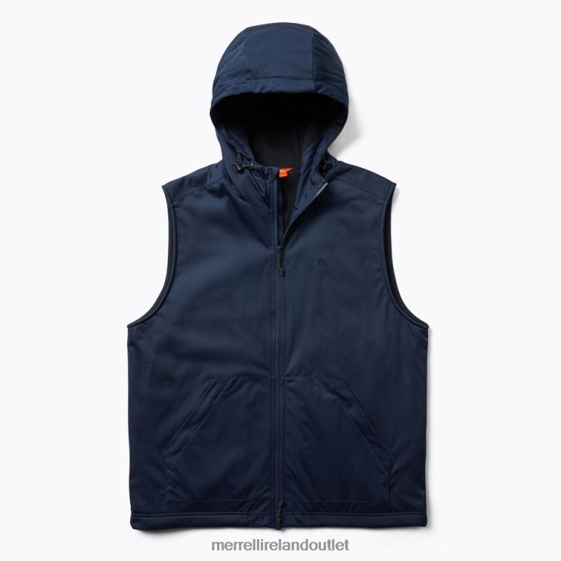 Merrell Whisper Hooded Vest (JMS26863-353) Men LTPDN597 Clothes Navy