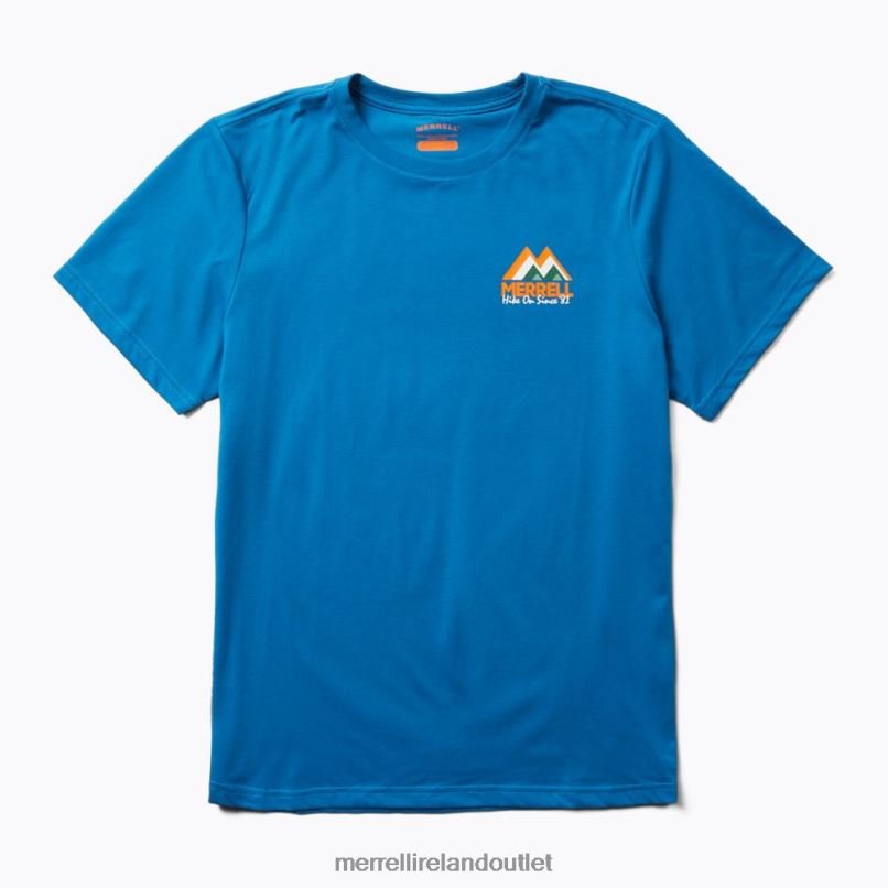 Merrell M-Mountain Tee (JMF26620-352) Men LTPDN308 Clothes Blue