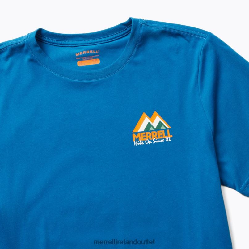 Merrell M-Mountain Tee (JMF26620-352) Men LTPDN308 Clothes Blue