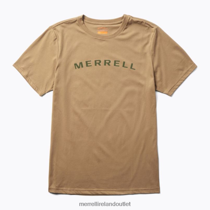Merrell Wordmark Short Sleeve Tee (JMS26332-176) Men LTPDN586 Clothes Sepia Tint