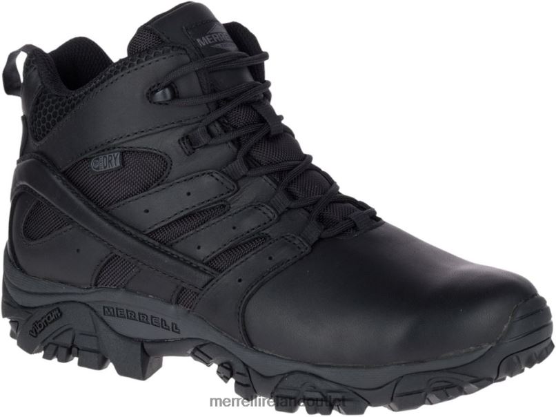 Merrell Moab 2 Mid Tactical Response Waterproof Boot Wide Width (J45337W) Men LTPDN700 Shoes Black