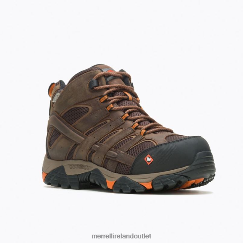 Merrell Moab Vertex Mid Waterproof Comp Toe Work Boot (J11617) Men LTPDN651 Shoes Clay