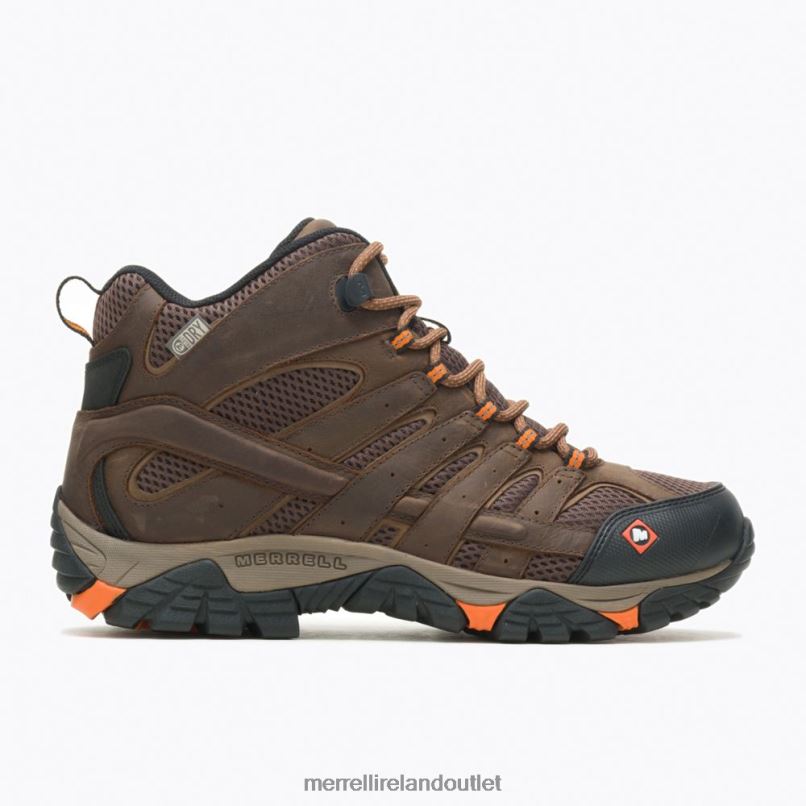 Merrell Moab Vertex Mid Waterproof SR Work Boot Wide Width (J31239W) Men LTPDN389 Shoes Clay