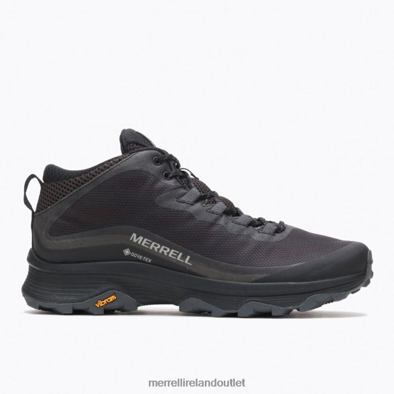 Merrell Moab Speed Mid GORE-TEX (J067075) Men LTPDN190 Shoes Black/Asphalt
