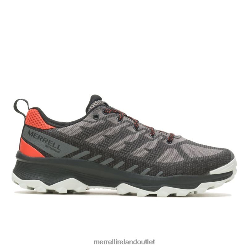 Merrell Speed Eco Waterproof (J036999) Men LTPDN73 Shoes Charcoal/Tangerine
