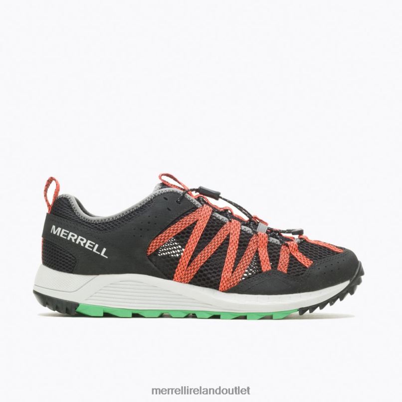 Merrell Wildwood Aerosport (J067675) Men LTPDN698 Shoes Black/Tangerine