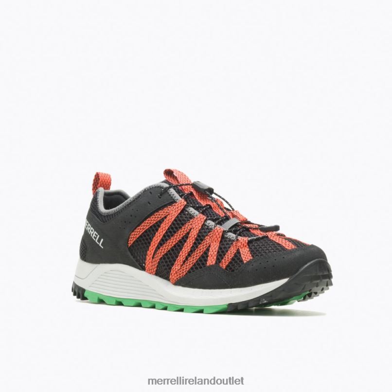 Merrell Wildwood Aerosport (J067675) Men LTPDN698 Shoes Black/Tangerine
