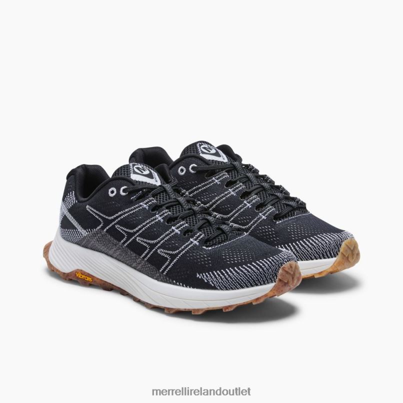 Merrell Moab Flight Eco Dye Wide Width (J067011W) Men LTPDN669 Shoes Black/White