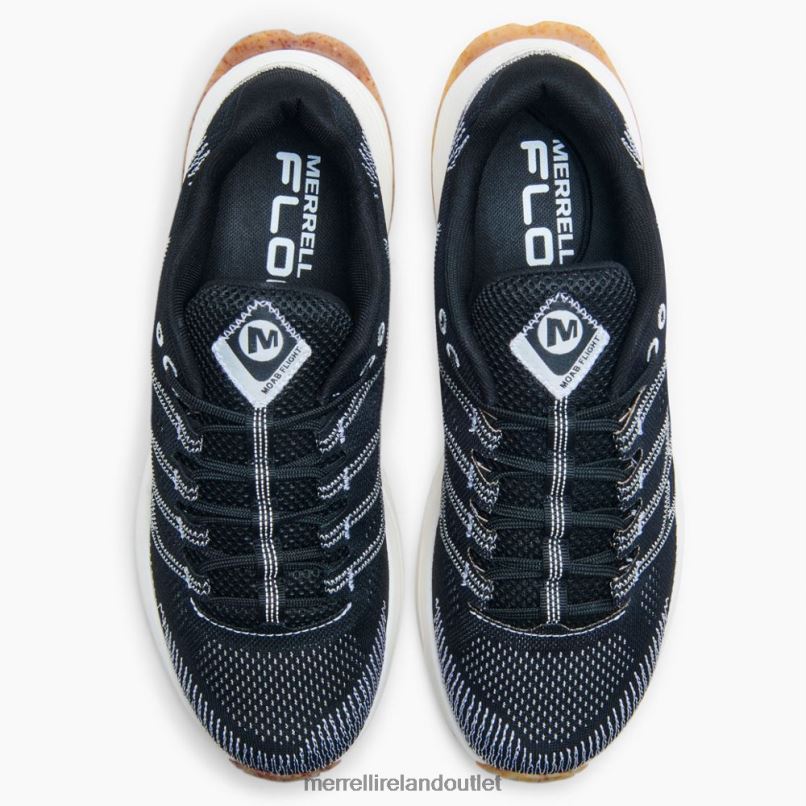 Merrell Moab Flight Eco Dye Wide Width (J067011W) Men LTPDN669 Shoes Black/White