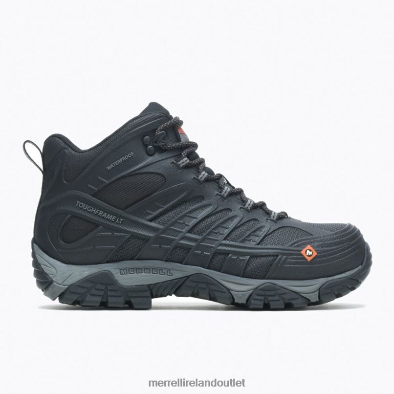 Merrell Moab Velocity Mid Waterproof Carbon Fiber Wide Width (J099429W) Men LTPDN342 Shoes Black