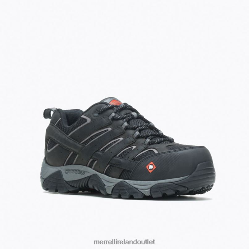 Merrell Moab Vertex Vent Comp Toe Work Shoe (J36461) Men LTPDN371 Shoes Black