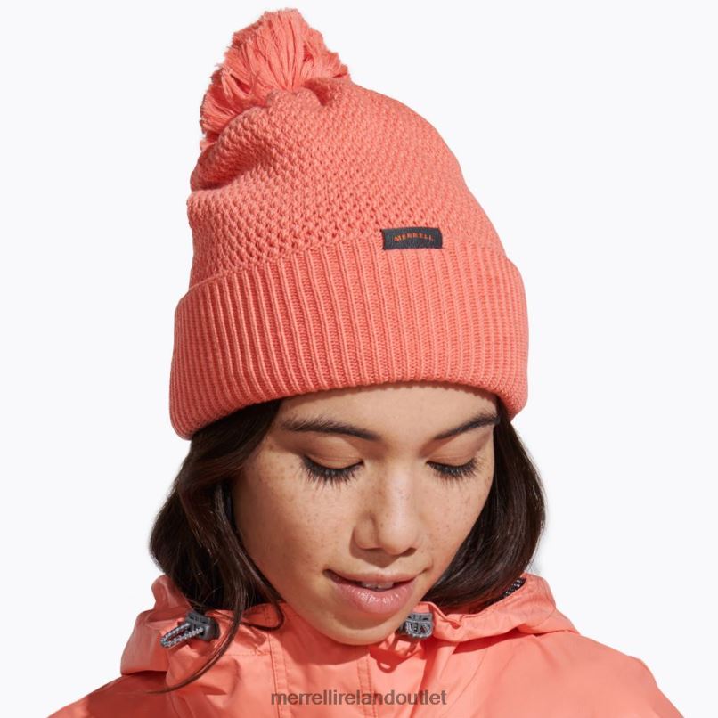 Merrell Waffle Bobble Beanie (JAF26648-627) Unisex LTPDN374 Accessories Ash Rose