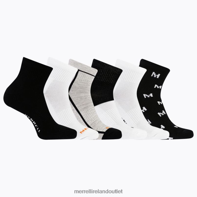 Merrell Cushion Quarter 6 Pack (JSS27019-001) Unisex LTPDN221 Accessories Black Assorted