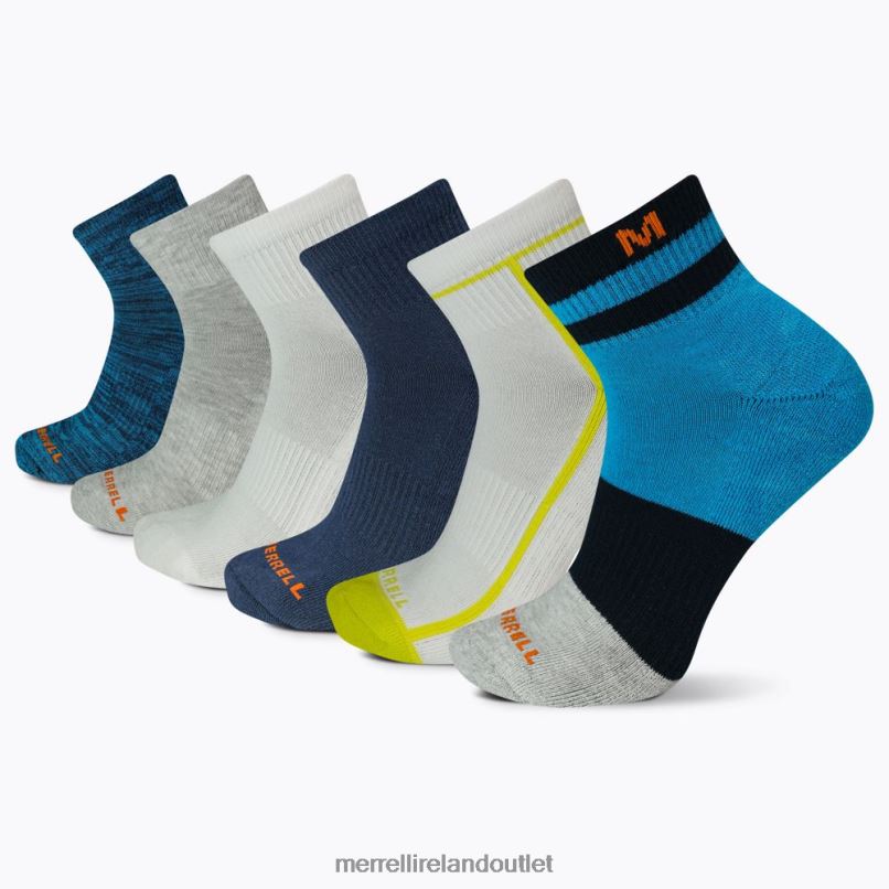 Merrell Cushion Quarter 6 Pack (JSS27019-431) Unisex LTPDN222 Accessories Blue Assorted