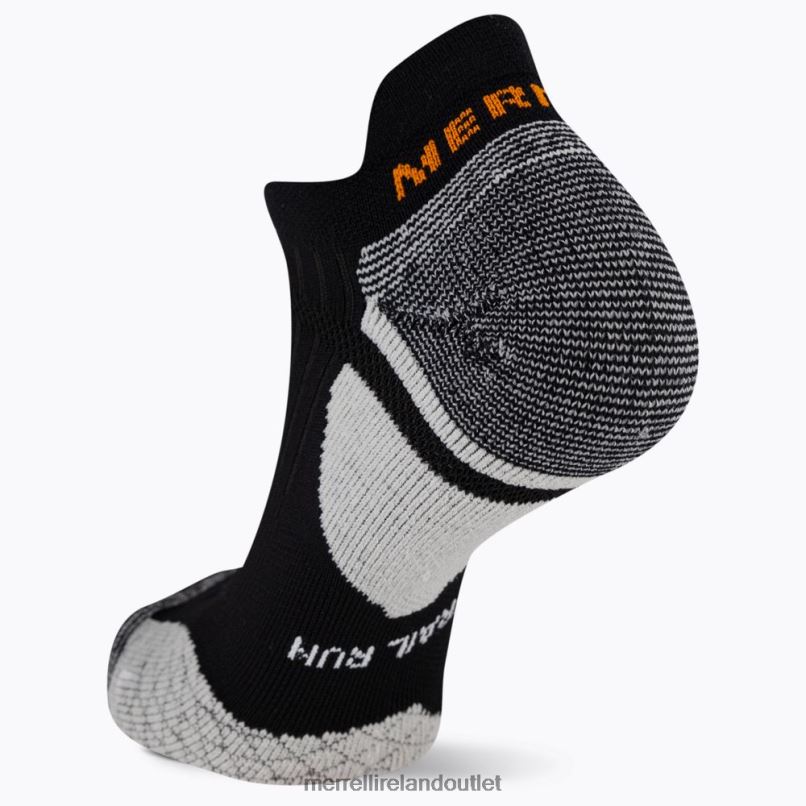 Merrell Cushion Trail Runner Tab Sock (JSS27023-010) Unisex LTPDN417 Accessories Black