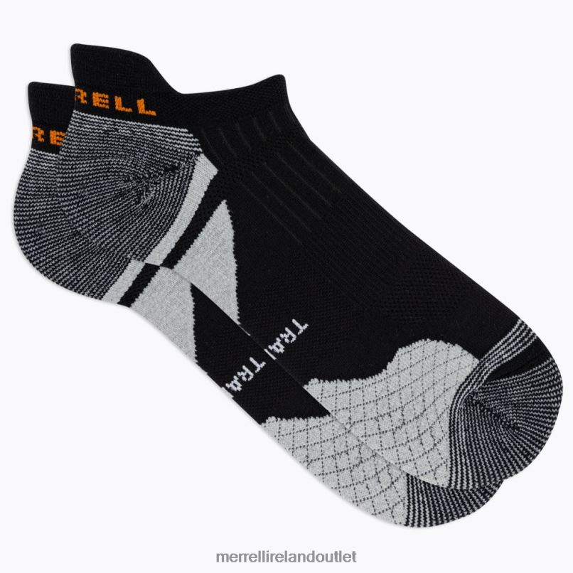 Merrell Cushion Trail Runner Tab Sock (JSS27023-010) Unisex LTPDN417 Accessories Black