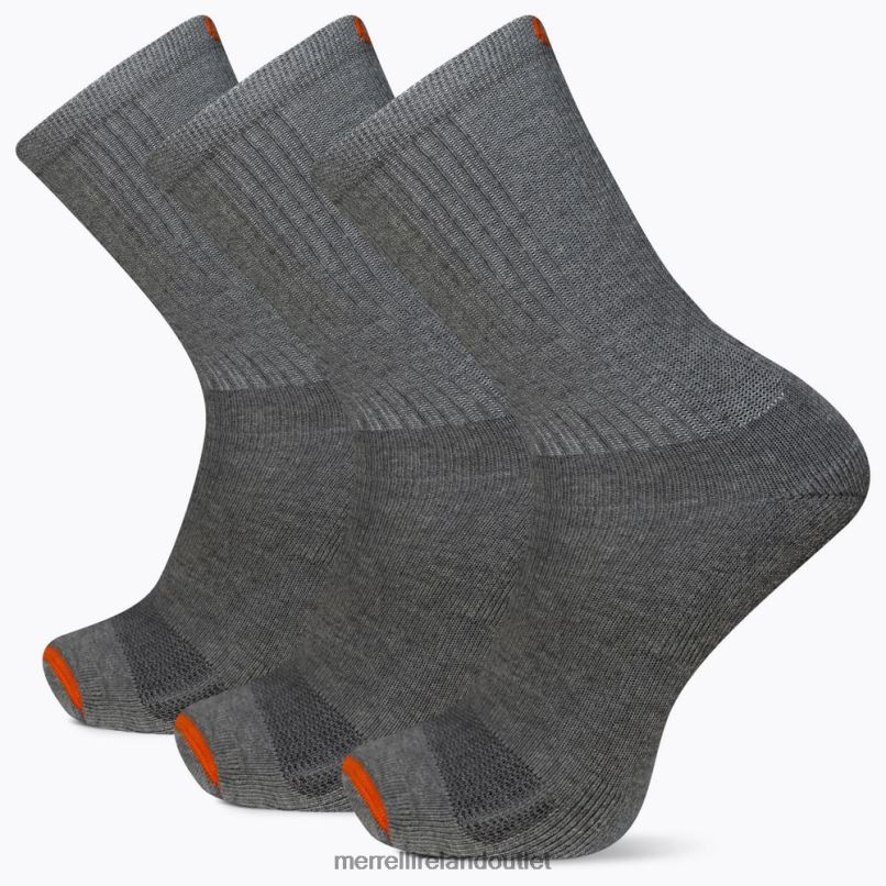 Merrell Cushioned Cotton Crew Sock (JSS26595-020) Unisex LTPDN216 Accessories Grey Heather