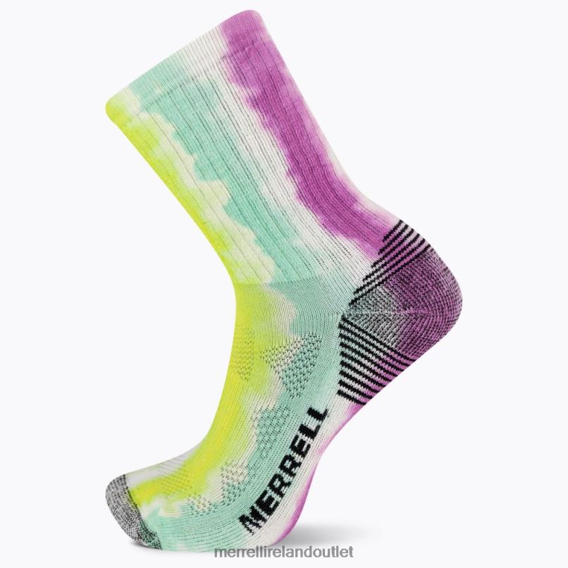 Merrell Moab 360 Print Painted Stripes Crew Sock (JSS27003-652) Unisex LTPDN304 Accessories Pink Multi