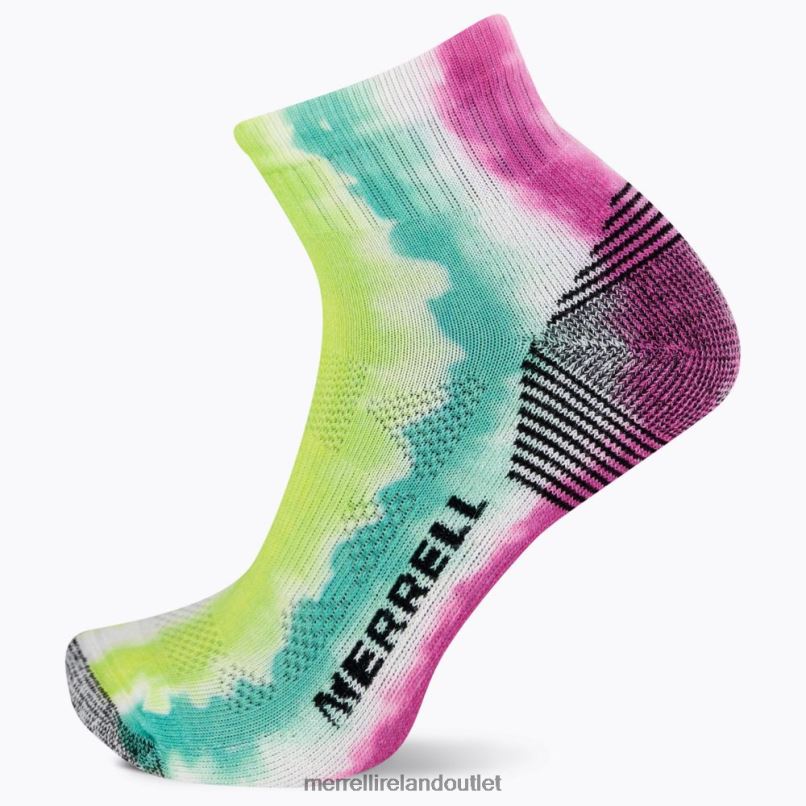 Merrell Moab 360 Print Painted Stripes Quarter Sock (JSS27004-652) Unisex LTPDN276 Accessories Pink Multi