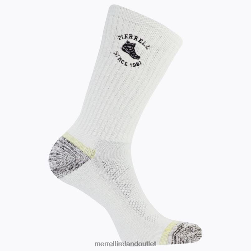 Merrell Moab Hiking Crew Sock (JSF26892-100) Unisex LTPDN297 Accessories White