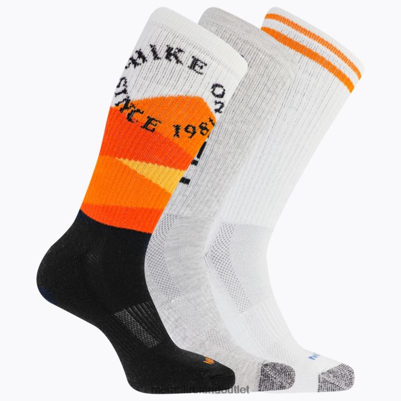Merrell Recycled Crew Sock 3 Pack (JSF26906-001) Unisex LTPDN310 Accessories Black Assorted