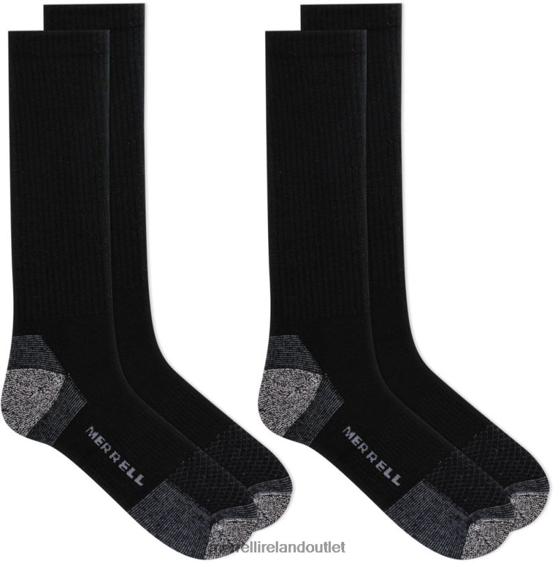 Merrell Rugged Steel Toe Crew Sock 2 Pack (JSS26717-010) Unisex LTPDN314 Accessories Black