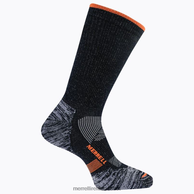 Merrell Thermal Trail Run Crew Sock (JSF26899-010) Unisex LTPDN485 Accessories Black