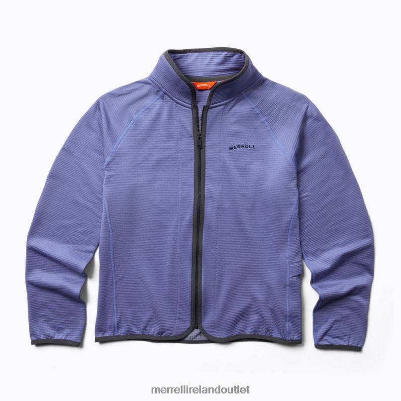 Merrell Geotex Full Zip (JWS26357-424) Women LTPDN1281 Clothes Baja Blue Heather