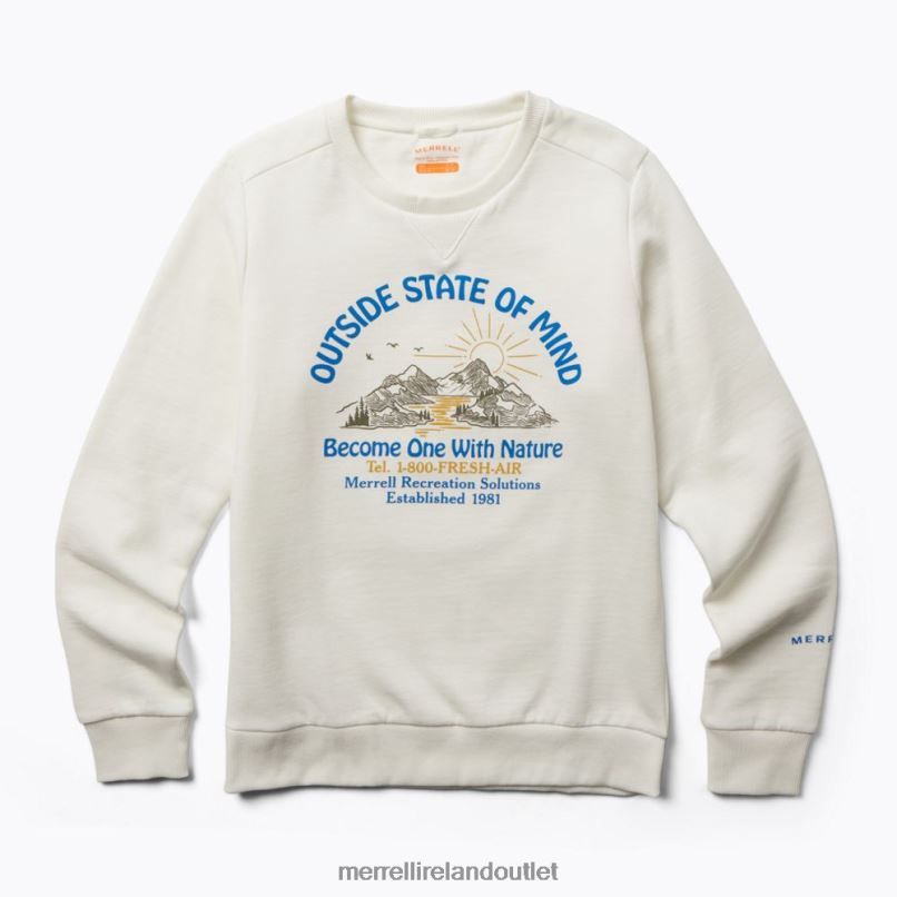 Merrell Outside State Of Mind Crew (JWF26634-121) Women LTPDN1152 Clothes Cloud Dancer