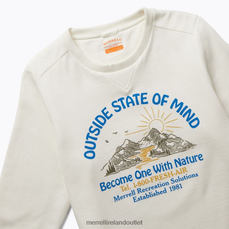 Merrell Outside State Of Mind Crew (JWF26634-121) Women LTPDN1152 Clothes Cloud Dancer