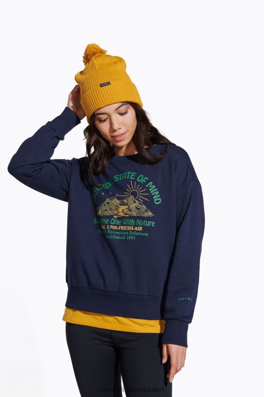 Merrell Outside State Of Mind Crew (JWF26634-353) Women LTPDN1153 Clothes Navy