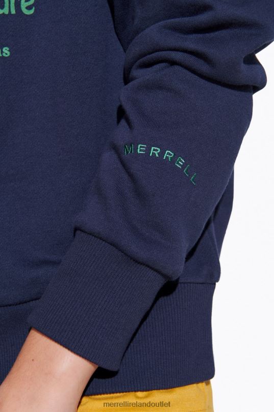 Merrell Outside State Of Mind Crew (JWF26634-353) Women LTPDN1153 Clothes Navy