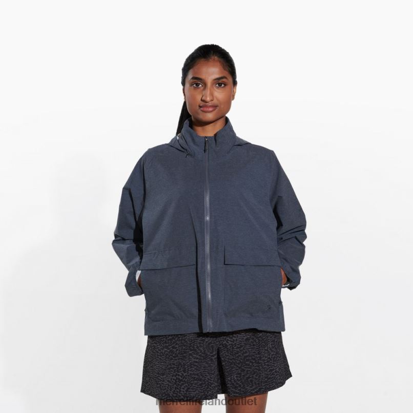 Merrell Alpine Packable Rain Shell (JWS26352-003) Women LTPDN1183 Clothes Black Heather