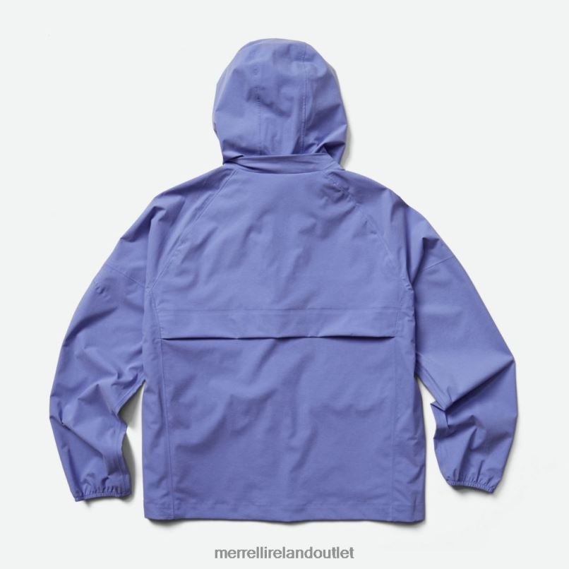 Merrell Alpine Packable Rain Shell (JWS26352-424) Women LTPDN1187 Clothes Baja Blue Heather