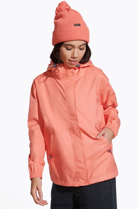 Merrell Fallon Rain Jacket (JWS26353-628) Women LTPDN1202 Clothes Peach Echo